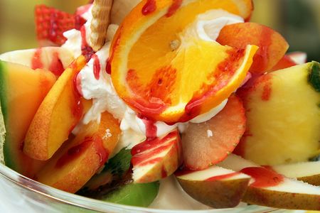 ice,melon, muskmelon, kiwi, fruit,の写真素材