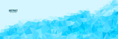 Blue Polygonal Mosaic Background, Creative Design Templates.のイラスト素材
