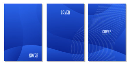 Set of covers for book, magazine, brochure, flyer. Vector illustration.のイラスト素材