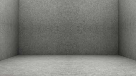 3D Empty room with wall and floor.  Abstract Old brown  paper Empty Room Background. 3D Render Paper Box.の写真素材