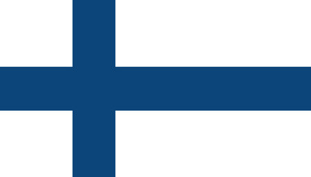 Flag of Finland. Official colors and proportion correctly. National flag of Finlandの写真素材