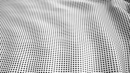 Abstract background made of halftone dots in black and white colorsの写真素材