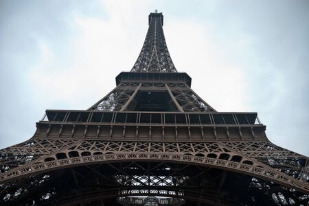 Eiffel tower view from below の写真素材