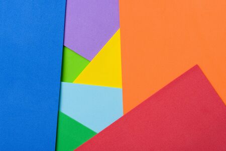 Mosaic abstract background of cellular rubber sheets in different colorsの写真素材