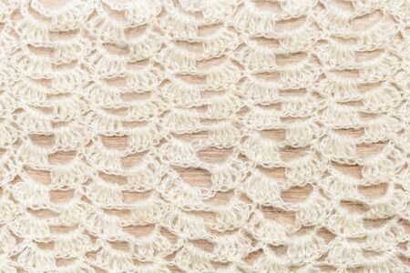 Crochet woolen fabric pattern usable as wallpaper
