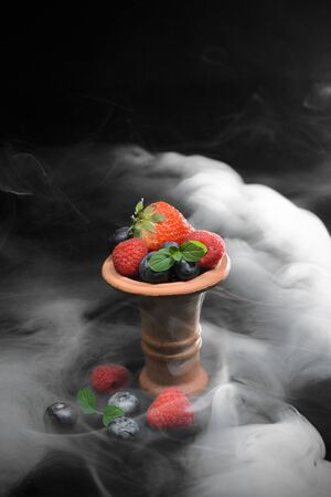Berry hookah smoke