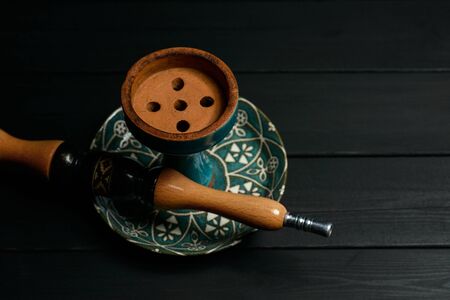 Antique hookah parts in dark