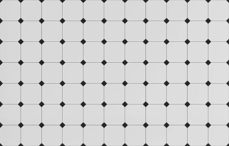 White and black square seamless tile textureの写真素材