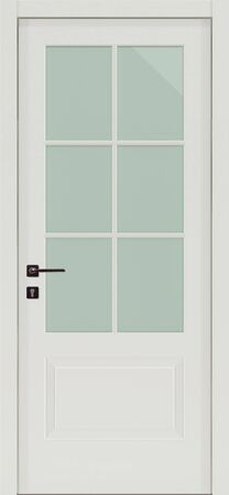 Door texture, beige color with glass, for modern interior 3D renderの写真素材