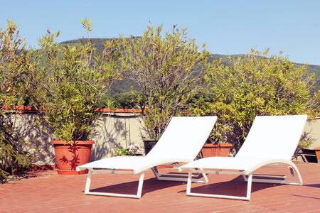 landscape of a relaxing moment for a coupleの写真素材