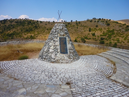 War memorial in Gkrampalaの写真素材
