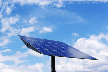 Solar power station: Clean, alternative energy.の写真素材