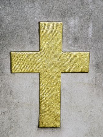 gold crossの写真素材