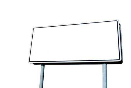 billboard isolated on white backgroundの写真素材