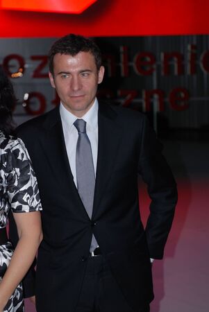 WARSAW - OCTOBER 9: Wojciech Olejniczak Member of the European Parliament on National Convention SLD on October 9, 2010 in Warsaw, Poland. のeditorial素材