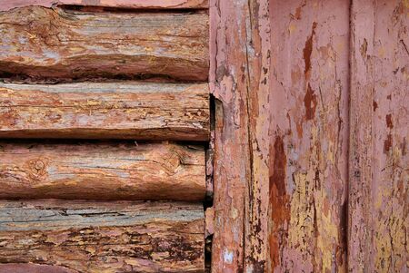a wooden background consisting of a few boardsの写真素材
