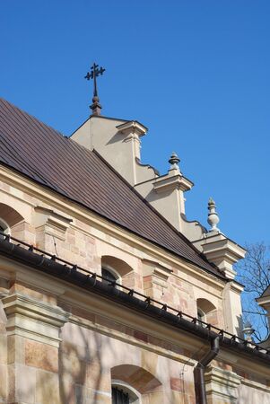 Cathedral Basilica of the Assumption of the Blessed Virgin Mary in Kielce. Polandの写真素材
