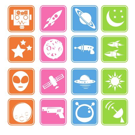 Space icon basic styleのイラスト素材