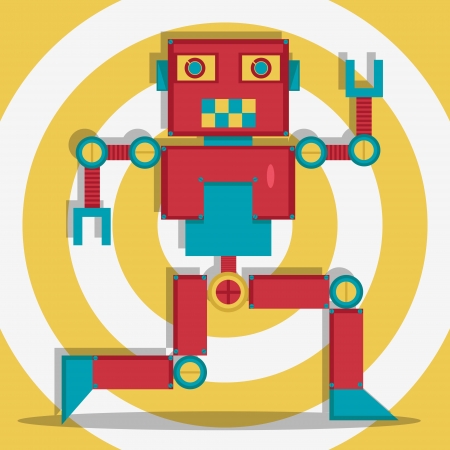 Retro Robot 1 The Dacerのイラスト素材