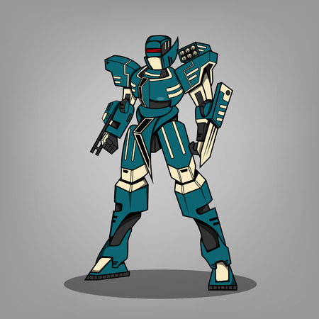 Super War Robotのイラスト素材