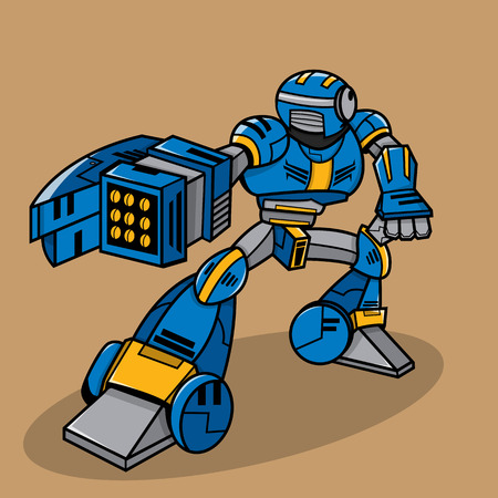 Cartoon Robotのイラスト素材