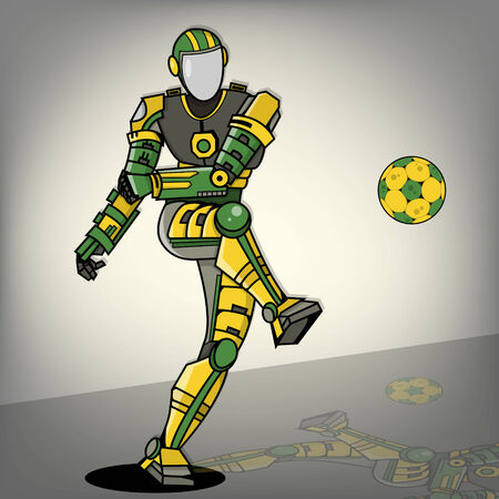 Brazilian Football Robotのイラスト素材