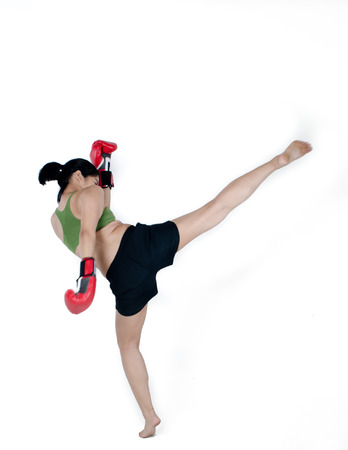 Asian Female Fighter の写真素材