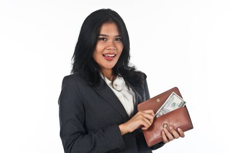 Beautiful woman with good job and success careersの写真素材