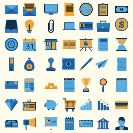 Business icon set collectionのイラスト素材