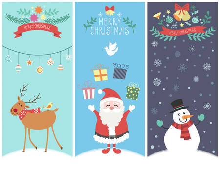 The cute christmas graphic cartoon designのイラスト素材