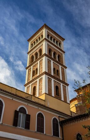 The Parish Church of the Sacred Heart of Jesus, Sacro Cuore di GesÃ¹, in Grottaferrata, in the province of Rome, near Frascati.の写真素材