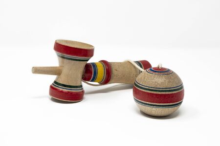 The original Kendama. An ancient, traditional, wooden Japanese skill toy for children. Has three...