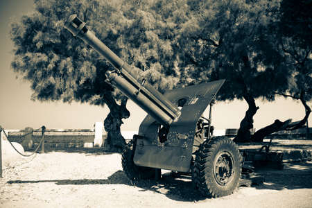 September 24, 2018 - Trani, Puglia, Italy - Italian anti-tank gun, from the second world war....