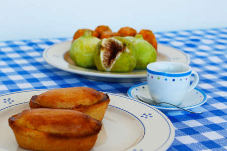 Breakfast in Salento, with typical products of the southern Italian tradition: Prickly pears, figs...