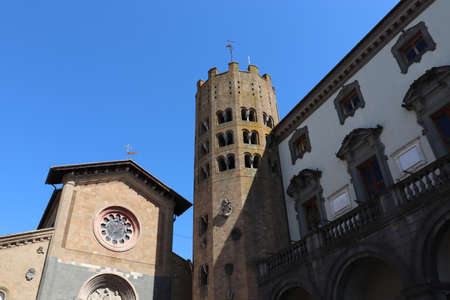 A glimpse of the city of Spoleto. Province of Perugia, Umbria, Italy.のeditorial素材