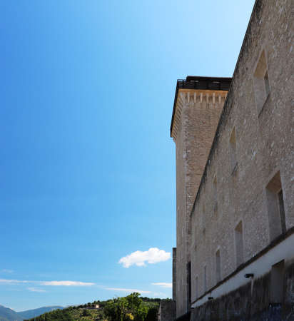 High view of the city of Orvieto. Province of Terni, Umbria, Italy.のeditorial素材