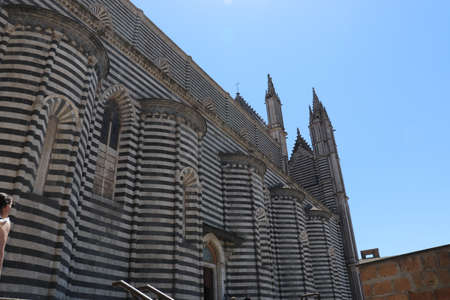 High view of the city of Orvieto. Province of Terni, Umbria, Italy.のeditorial素材