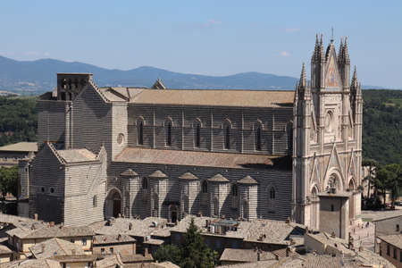 A glimpse of the city of Spoleto. Province of Perugia, Umbria, Italy.のeditorial素材