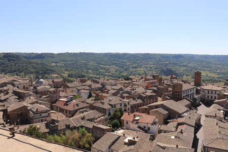 A glimpse of the city of Spoleto. Province of Perugia, Umbria, Italy.のeditorial素材