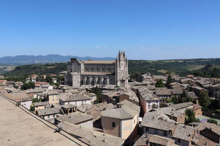 A glimpse of the city of Spoleto. Province of Perugia, Umbria, Italy.のeditorial素材