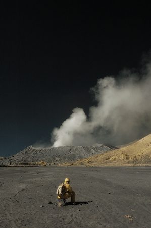 Bromo mountain taken at East Java, Indonesiaの写真素材