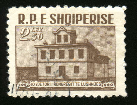 Vintage antique postage stampの写真素材