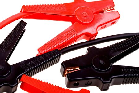 Jumper cables isolated on white background