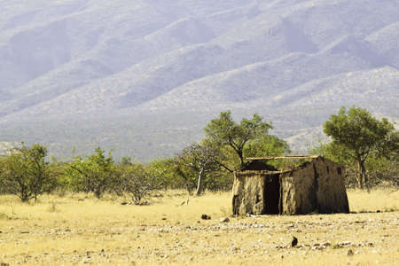 Africa, Namibia - abandoned hutの写真素材