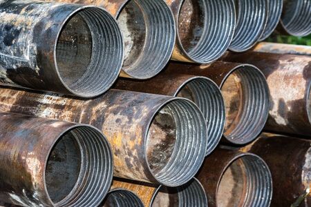 Metal pipesの写真素材