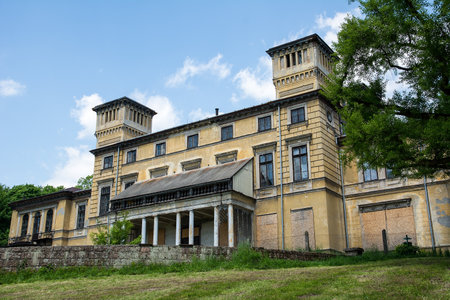 Potocki Palace in Krzeszowice Polandのeditorial素材