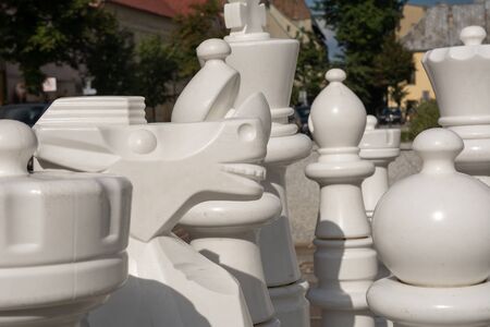 Chess on the marketplace in Olkusz Polandの写真素材