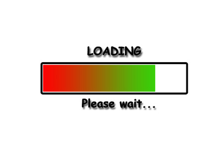 Loading. Please wait ...の写真素材