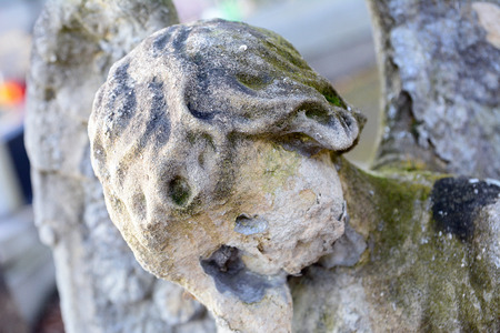 Guardian Angel on the cemetery in Boleslaw (Poland)の写真素材