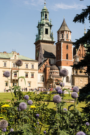 Wawel Cathedral at Wawel Castle in Krakow (Poland)のeditorial素材
